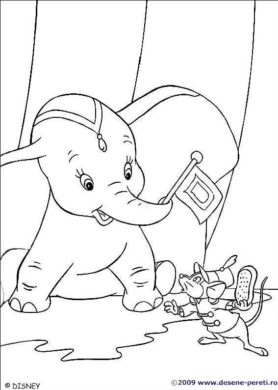 dumbo desene colorat